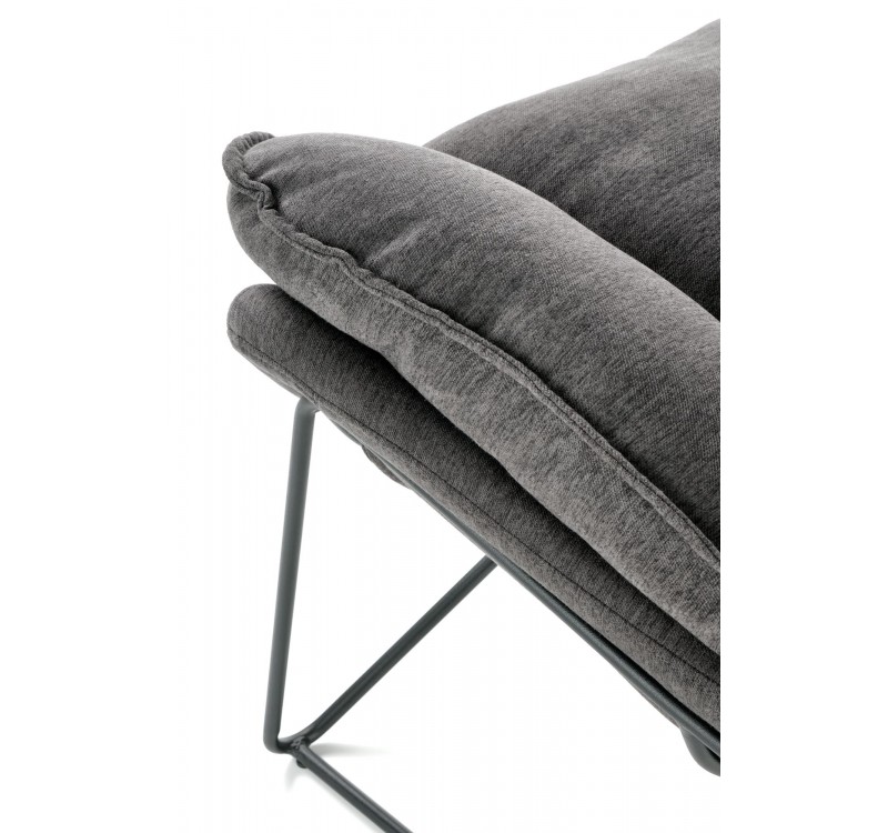 VOLKER leisure armchair dark grey/ black DIOMMI V-CH-VOLKER-FOT