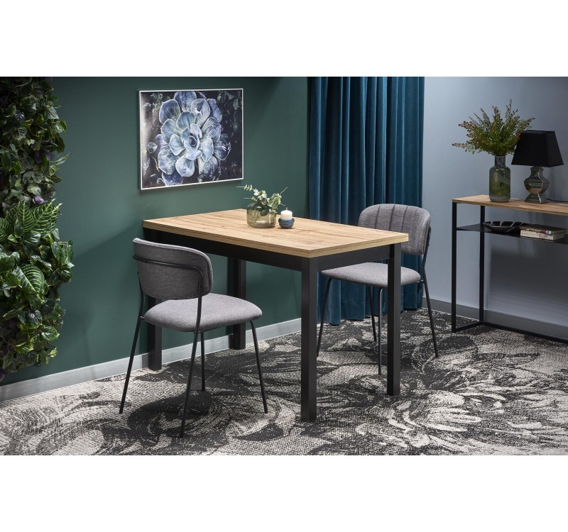 COBALT table, color: wotan oak/black DIOMMI V-PL-COBALT-ST