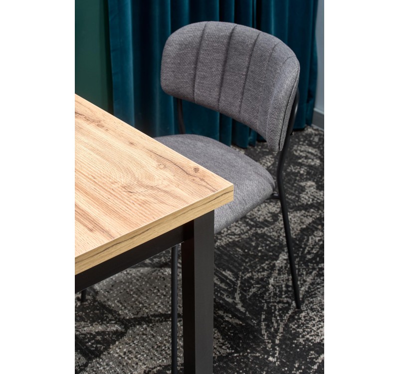 COBALT table, color: wotan oak/black DIOMMI V-PL-COBALT-ST