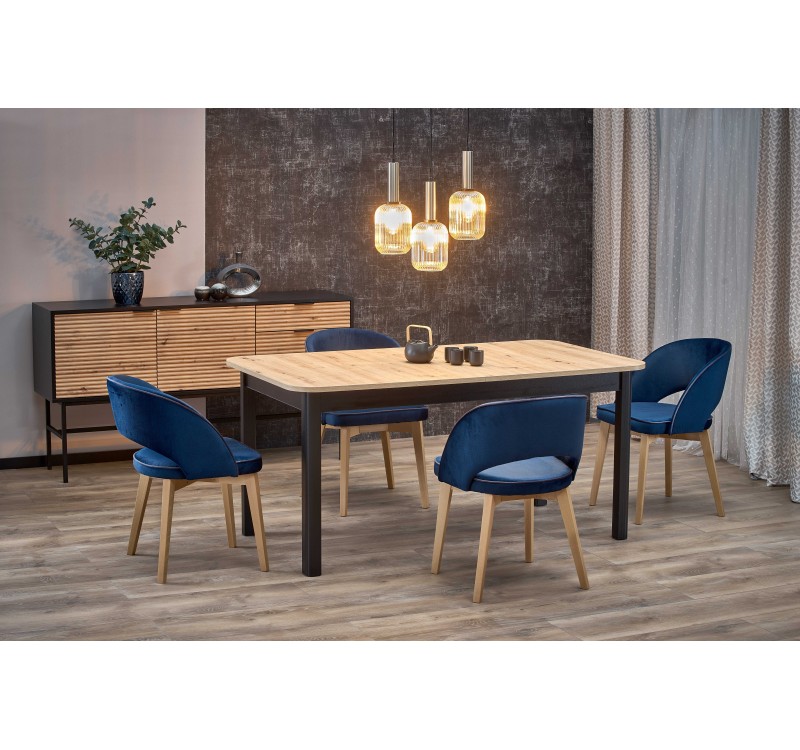 FLORIAN table artisan oak/black DIOMMI V-PL-FLORIAN-ST-ARTISAN/CZARNY