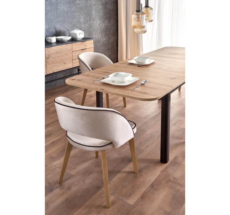 FLORIAN table artisan oak/black DIOMMI V-PL-FLORIAN-ST-ARTISAN/CZARNY