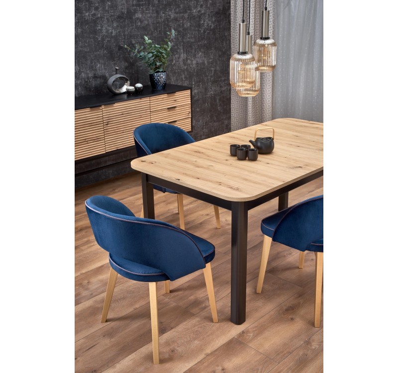 FLORIAN table artisan oak/black DIOMMI V-PL-FLORIAN-ST-ARTISAN/CZARNY