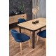 FLORIAN table artisan oak/black DIOMMI V-PL-FLORIAN-ST-ARTISAN/CZARNY