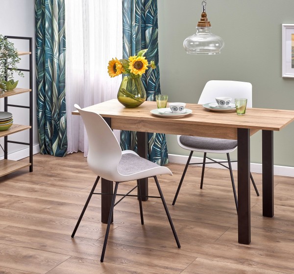 GINO table votan oak/black DIOMMI V-PL-GINO-ST-WOTAN/CZARNY