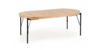 INFERNO extension table, color: natural oak / black DIOMMI V-PL-INFERNO-ST