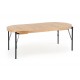 INFERNO extension table, color: natural oak / black DIOMMI V-PL-INFERNO-ST