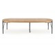 INFERNO extension table, color: natural oak / black DIOMMI V-PL-INFERNO-ST
