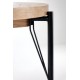 INFERNO extension table, color: natural oak / black DIOMMI V-PL-INFERNO-ST