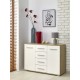 LIMA KM-4 chest, color: sonoma oak / white DIOMMI V-PL-LIMA-KM4-BIAŁY/SONOMA