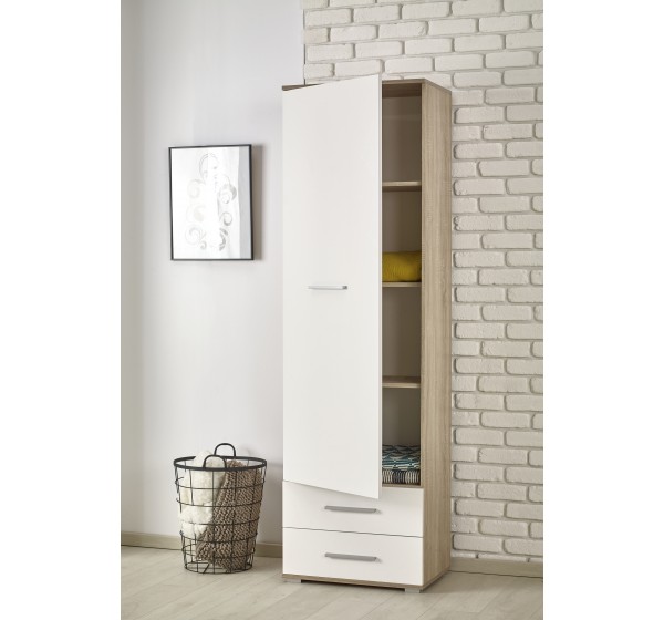 LIMA REG1, color: sonoma oak / white DIOMMI V-PL-LIMA-REG1-BIAŁY/SONOMA