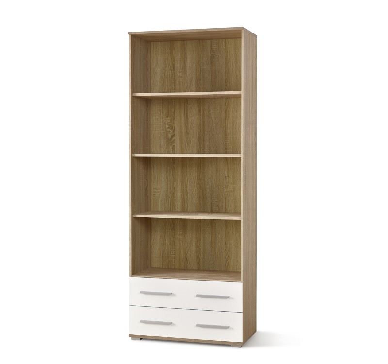 LIMA REG3, color: sonoma oak / white DIOMMI V-PL-LIMA-REG3-BIAŁY/SONOMA