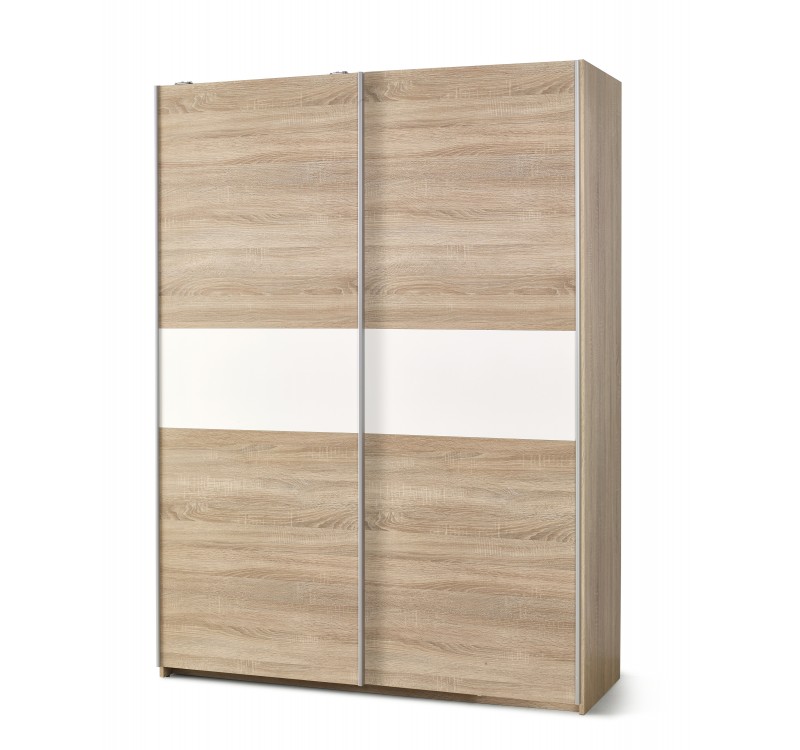 LIMA S1, color: sonoma oak / white DIOMMI V-PL-LIMA-S1-BIAŁY/SONOMA