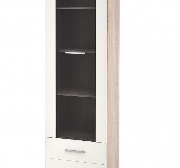 LIMA W1 cabinet white / sonoma oak DIOMMI V-PL-LIMA-W1-BIAŁY/SONOMA