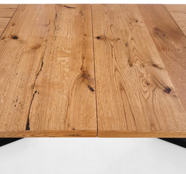MASSIVE extension table, color: light oak / black DIOMMI V-PL-MASSIVE-ST