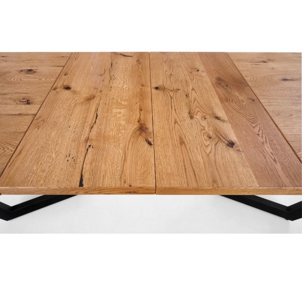 MASSIVE extension table, color: light oak / black DIOMMI V-PL-MASSIVE-ST