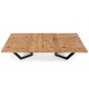 MASSIVE extension table, color: light oak / black DIOMMI V-PL-MASSIVE-ST