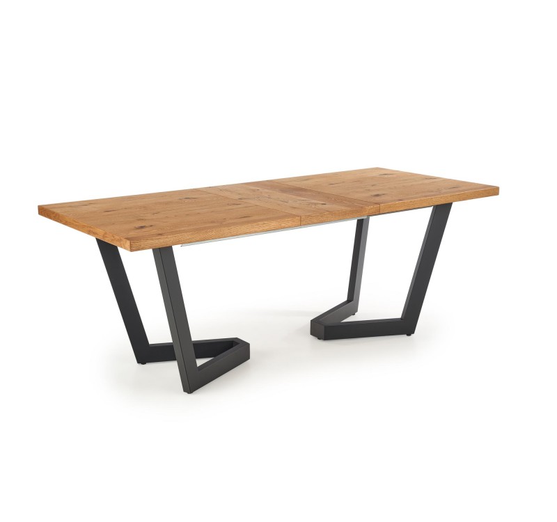 MASSIVE extension table, color: light oak / black DIOMMI V-PL-MASSIVE-ST