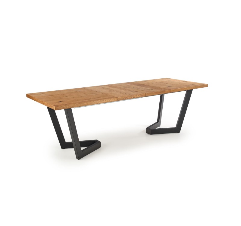 MASSIVE extension table, color: light oak / black DIOMMI V-PL-MASSIVE-ST