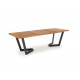 MASSIVE extension table, color: light oak / black DIOMMI V-PL-MASSIVE-ST