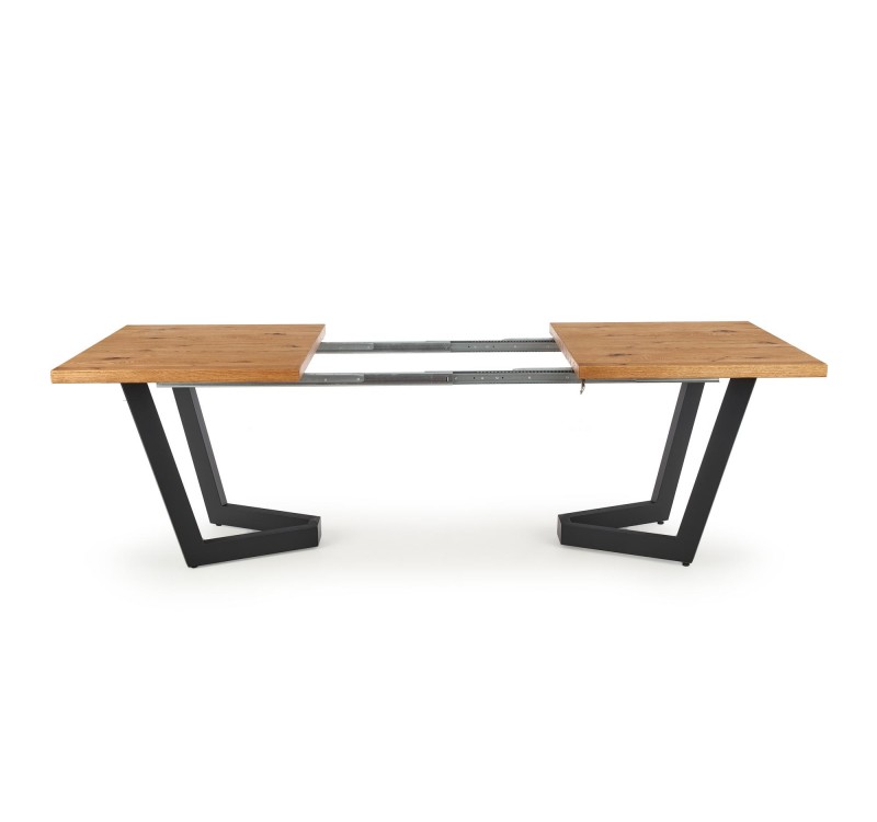 MASSIVE extension table, color: light oak / black DIOMMI V-PL-MASSIVE-ST