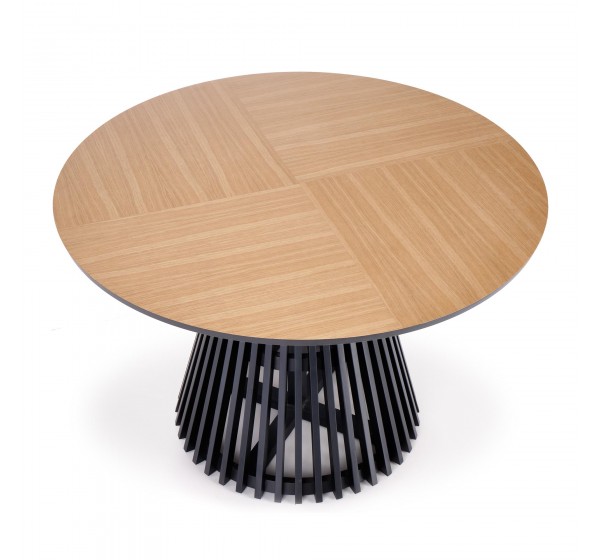 MIYAKI table natural oak, leg black DIOMMI V-PL-MIYAKI-ST