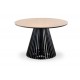 MIYAKI table natural oak, leg black DIOMMI V-PL-MIYAKI-ST