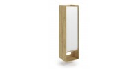 MOBIUS regal 1D color: hikora oak/white DIOMMI V-PL-MOBIUS-REGAŁ_1D-BIEL