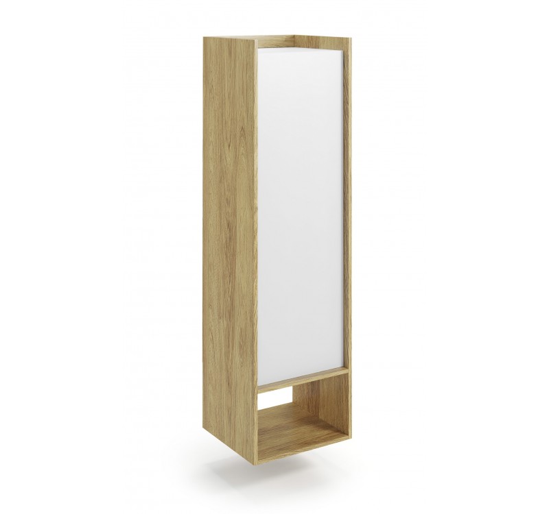 MOBIUS regal 1D color: hikora oak/white DIOMMI V-PL-MOBIUS-REGAŁ_1D-BIEL