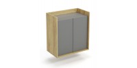 MOBIUS cabinet 2D color: hikora oak/grey DIOMMI V-PL-MOBIUS-SZAFKA_2D-SZARY