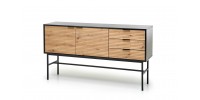 MURANO KM-1 chest, color: artisan oak/black DIOMMI V-PL-MURANO-KM-1