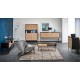 MURANO KM-1 chest, color: artisan oak/black DIOMMI V-PL-MURANO-KM-1