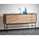 MURANO KM-1 chest, color: artisan oak/black DIOMMI V-PL-MURANO-KM-1