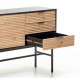 MURANO KM-1 chest, color: artisan oak/black DIOMMI V-PL-MURANO-KM-1
