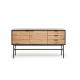 MURANO KM-1 chest, color: artisan oak/black DIOMMI V-PL-MURANO-KM-1