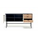 MURANO KM-1 chest, color: artisan oak/black DIOMMI V-PL-MURANO-KM-1