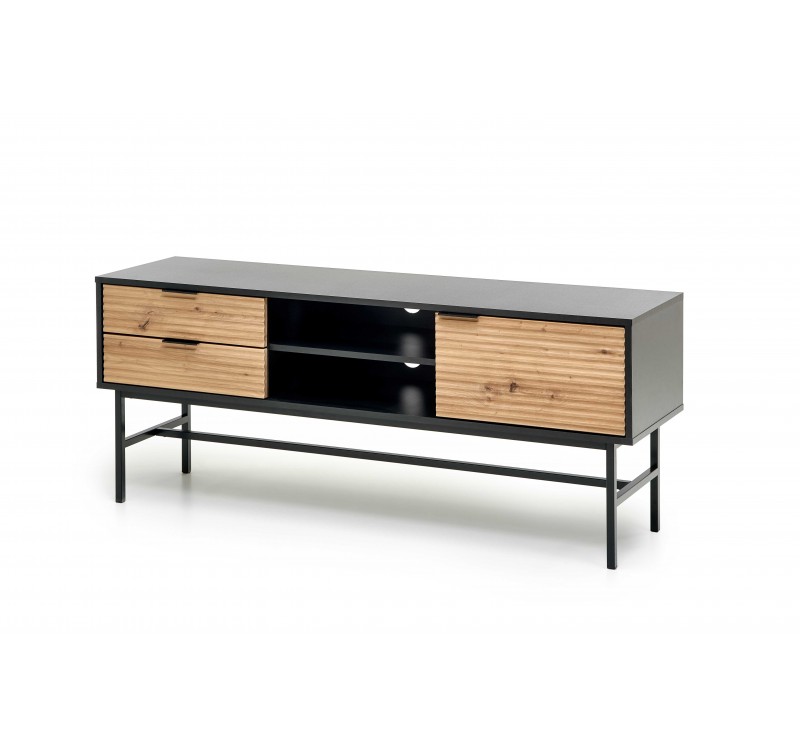 MURANO RTV-1 TV-stand, color: artisan oak/black DIOMMI V-PL-MURANO-RTV-1