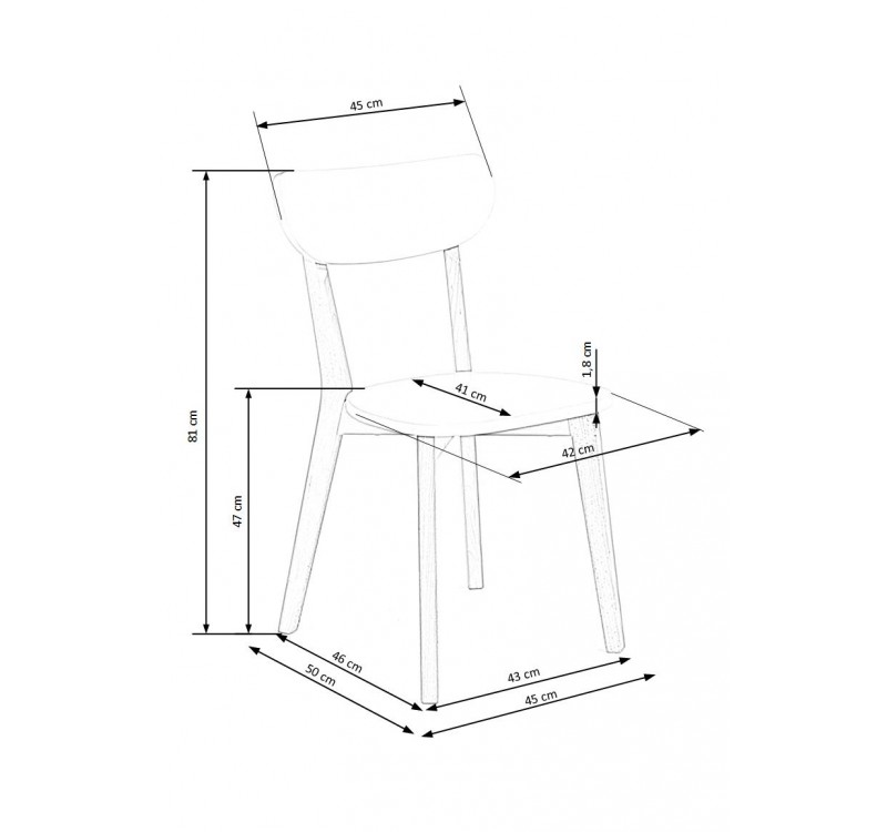 BUGGI chair DIOMMI V-PL-N-BUGGI