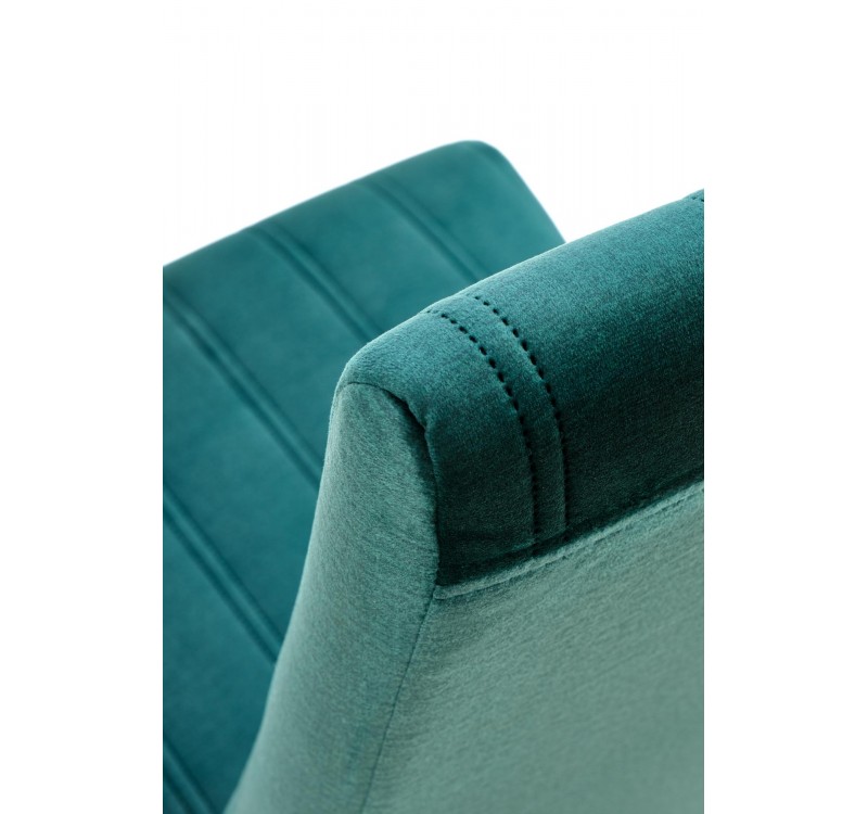 DIEGO 2 chair, color: quilted velvet Stripes - MONOLITH 37 DIOMMI V-PL-N-DIEGO_2-CZARNY-MONOLITH37