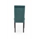DIEGO 2 chair, color: quilted velvet Stripes - MONOLITH 37 DIOMMI V-PL-N-DIEGO_2-CZARNY-MONOLITH37