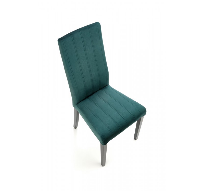 DIEGO 2 chair, color: quilted velvet Stripes - MONOLITH 37 DIOMMI V-PL-N-DIEGO_2-CZARNY-MONOLITH37