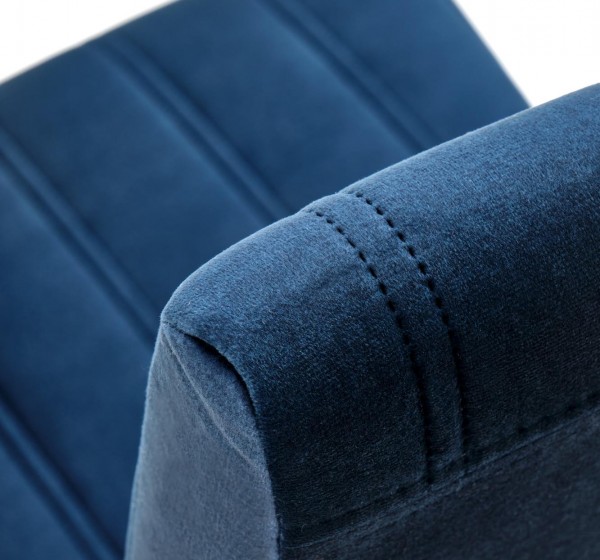 DIEGO 2 chair, color: quilted velvet Stripes - MONOLITH 77 DIOMMI V-PL-N-DIEGO_2-CZARNY-MONOLITH77