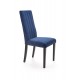 DIEGO 2 chair, color: quilted velvet Stripes - MONOLITH 77 DIOMMI V-PL-N-DIEGO_2-CZARNY-MONOLITH77