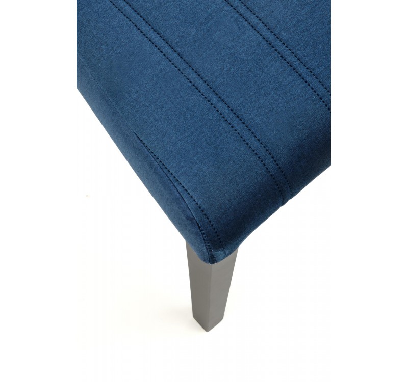 DIEGO 2 chair, color: quilted velvet Stripes - MONOLITH 77 DIOMMI V-PL-N-DIEGO_2-CZARNY-MONOLITH77