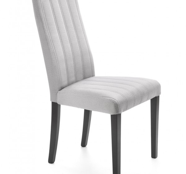 DIEGO 2 chair, color: quilted velvet Stripes - MONOLITH 85 DIOMMI V-PL-N-DIEGO_2-CZARNY-MONOLITH85