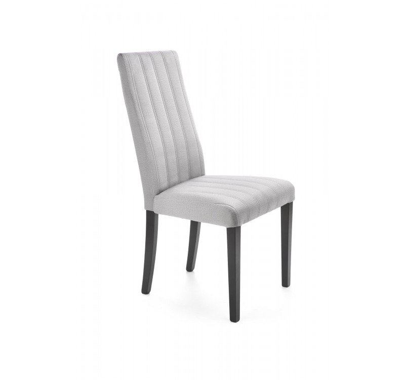DIEGO 2 chair, color: quilted velvet Stripes - MONOLITH 85 DIOMMI V-PL-N-DIEGO_2-CZARNY-MONOLITH85