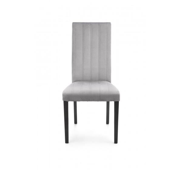 DIEGO 2 chair, color: quilted velvet Stripes - MONOLITH 85 DIOMMI V-PL-N-DIEGO_2-CZARNY-MONOLITH85