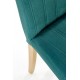 DIEGO 3 chair, color: quilted velvet Stripes - MONOLITH 37 DIOMMI V-PL-N-DIEGO_3-D.MIODOWY-MONOLITH37