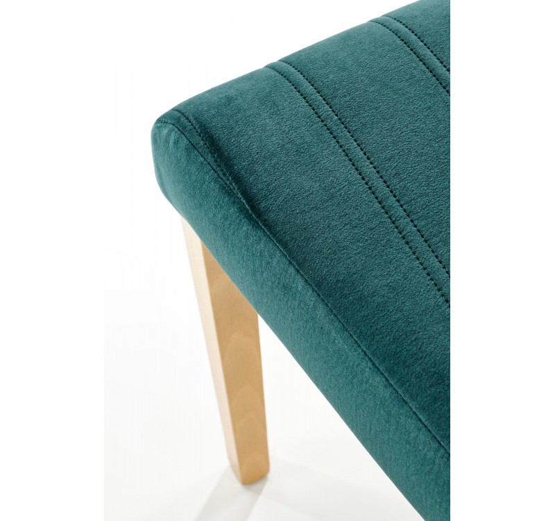 DIEGO 3 chair, color: quilted velvet Stripes - MONOLITH 37 DIOMMI V-PL-N-DIEGO_3-D.MIODOWY-MONOLITH37