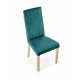 DIEGO 3 chair, color: quilted velvet Stripes - MONOLITH 37 DIOMMI V-PL-N-DIEGO_3-D.MIODOWY-MONOLITH37