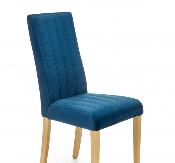 DIEGO 3 chair, color: quilted velvet Stripes - MONOLITH 77 DIOMMI V-PL-N-DIEGO_3-D.MIODOWY-MONOLITH77